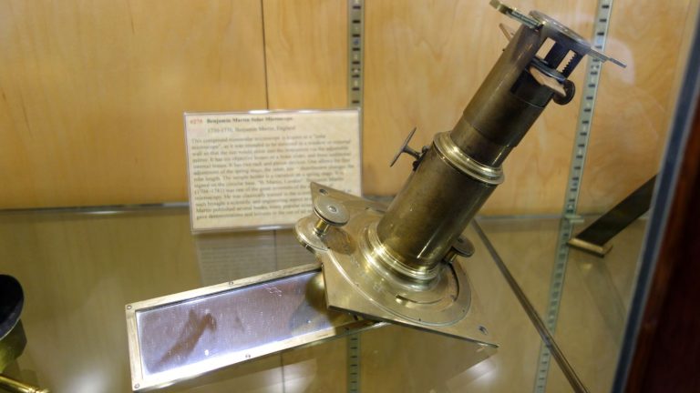 Antique solar microscope