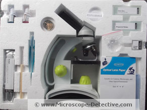 Inside f the TK2 microscope for kids.